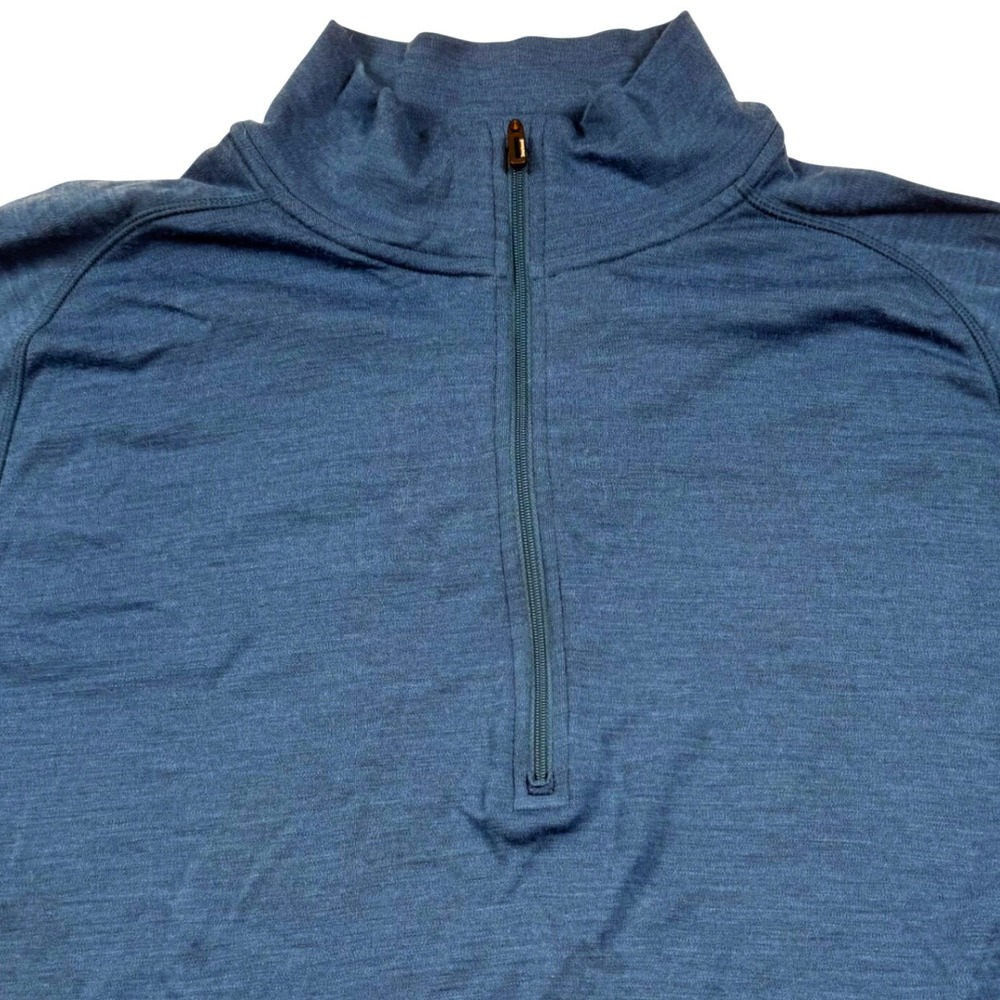 Smartwool 1/4 Zip Pullover Mens XXL Blue Merino 250 Base Layer SW0NP603